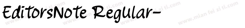 EditorsNote Regular字体转换